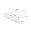 Canapé modulaire confortable pour divers espaces avec revêtement moelleux