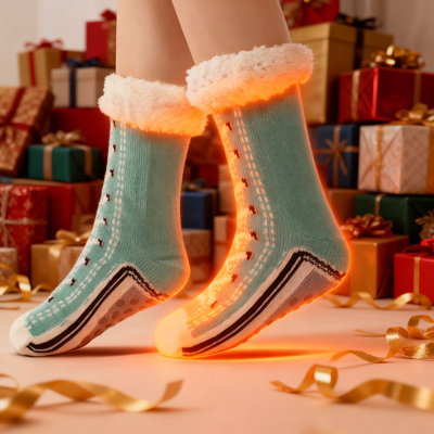 a chaussettes chaussettes chauffantes rechargeables USB chaudes non chauffées chaussettes fournitures de sol pour la maison de démarrage de la chasse à la botte voyage d'hiver dormir camping Noël