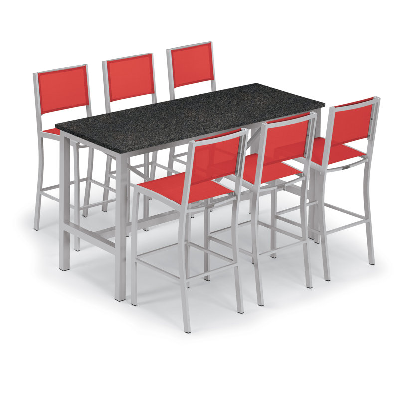 Travira Outdoor Bar Table, Litecore Charcoal