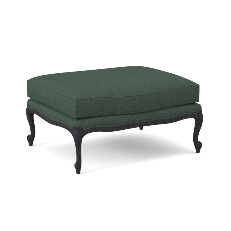 St. Helena Ottoman, Vintage Ebony, Maya Cyan