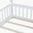 White Watsons Tent-Shaped  Floor Bed Featuring Guardrails And Slats-1376986924