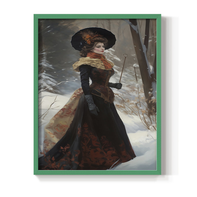 WOMEN Series CMLXXXVI Framed Print - Solid Wood, H 15 po x l 12 po, Vert