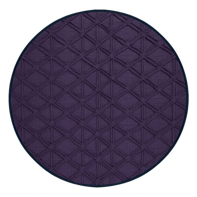 Machine Washable Trellis Purple Area Rug
