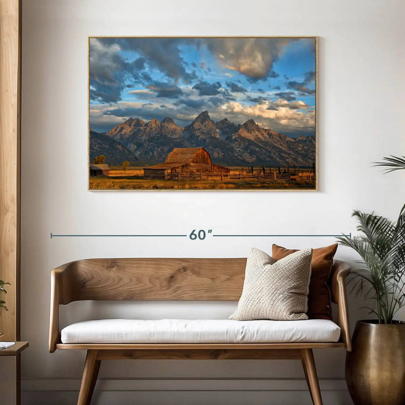 Rustic Wyoming, Cadre flottant en bois naturel, 25 po x 17 po