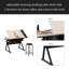 Bureau de dessin réglable avec 2 tiroirs pour bureau à domicile et école avec tabouret
