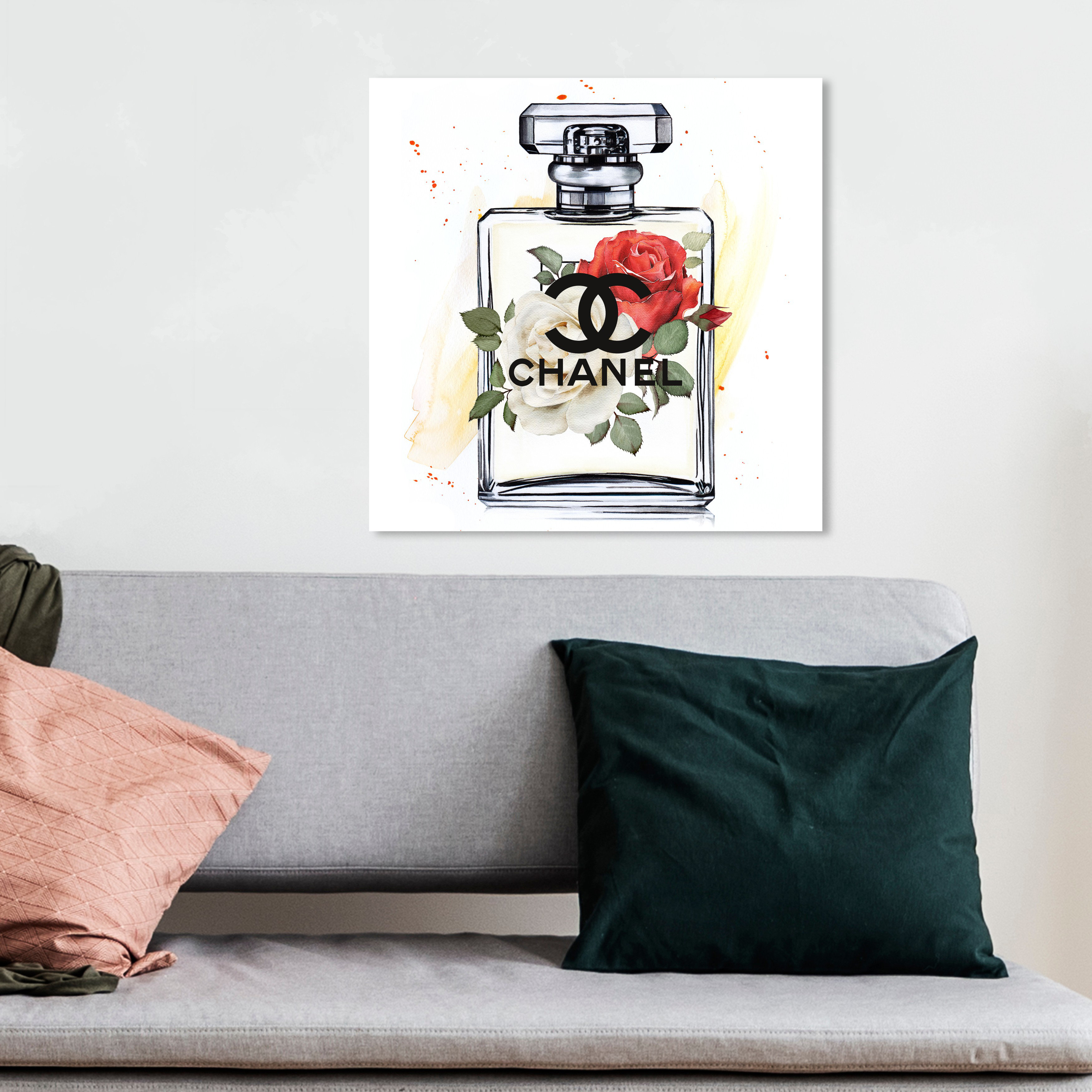 Oliver Gal Doll Memories - A Woman S Roses Square On Canvas Print
