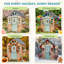 AIYAPLAY Playhouse for Kids Wendy House Pet Door Play Kitchen Natural Wood