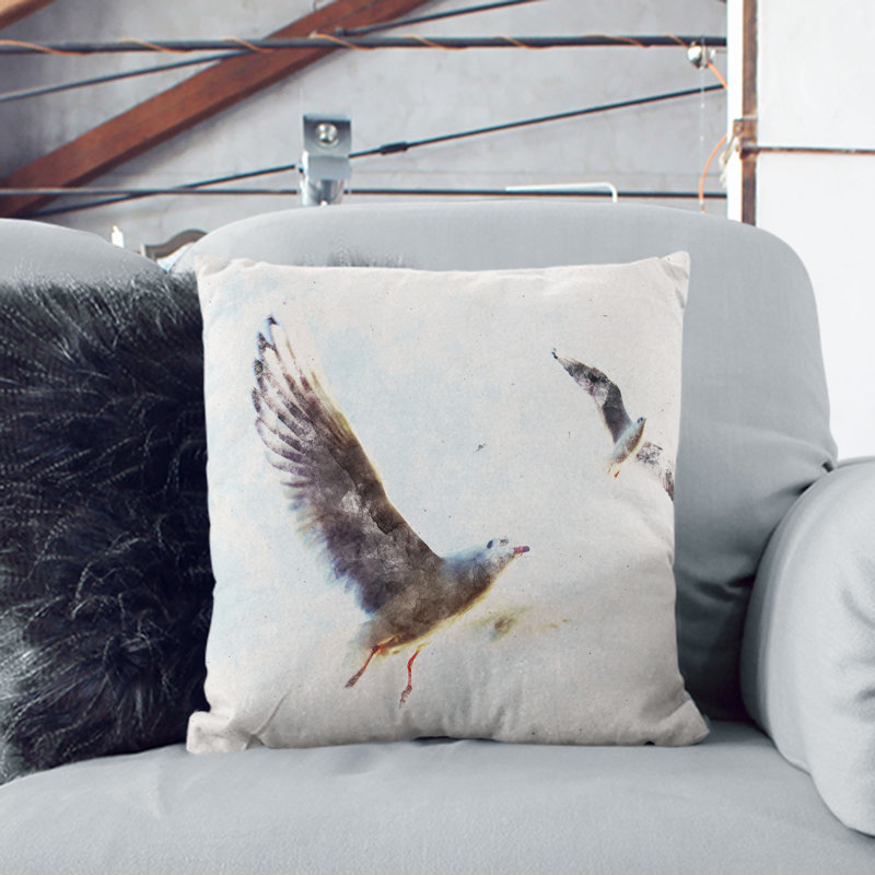 Square Throw Cushion, 40cm H x 40cm W x 15cm D