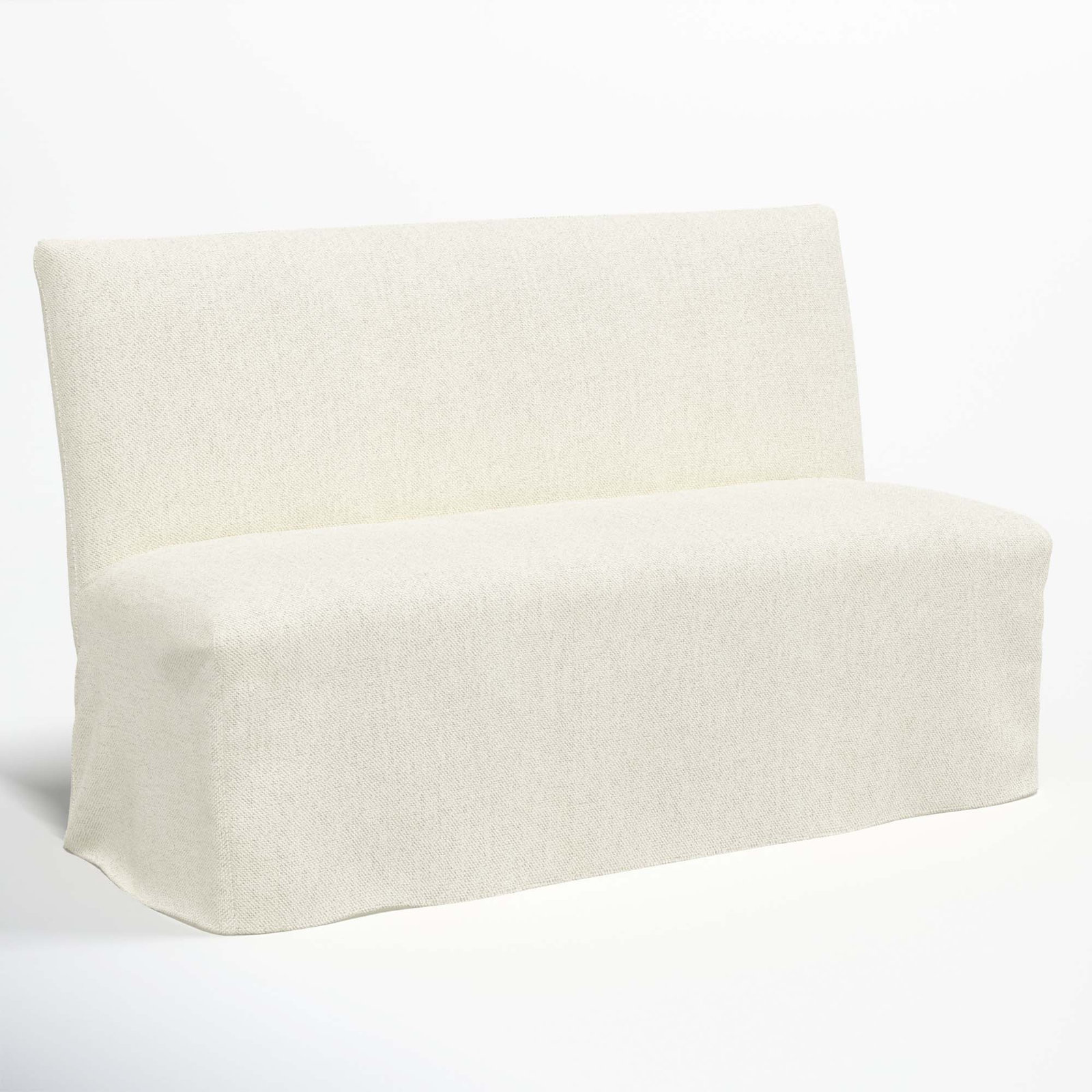 Silvia 57" Dining Bench, Milsap Canvas Sustain® Tweed