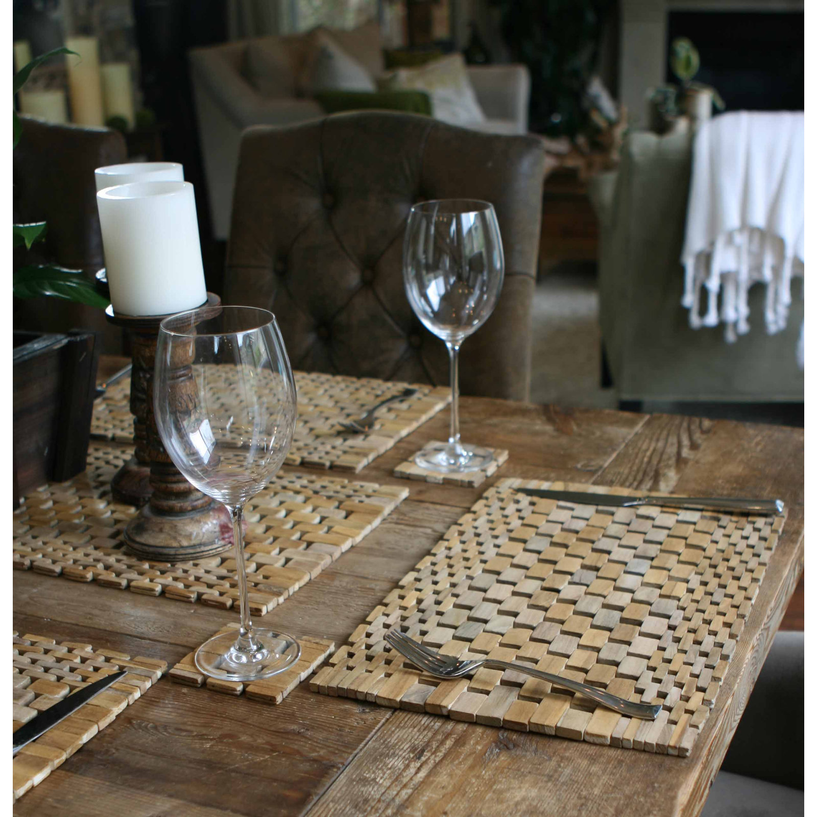 Solace Reversible Placemat, Teak