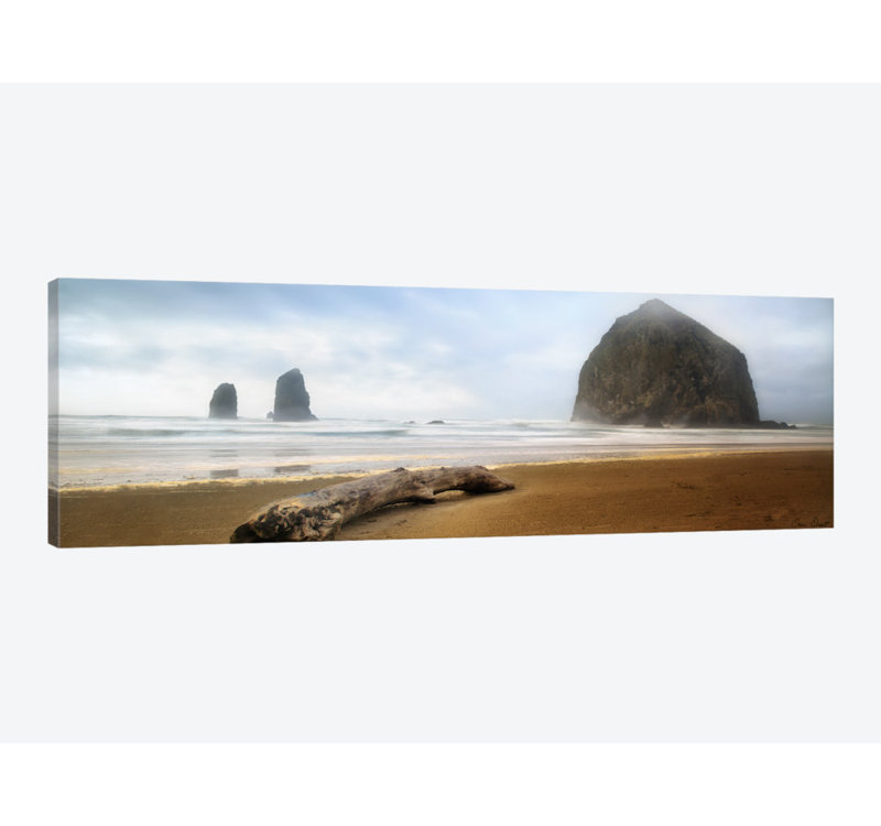 « from cannon beach ii », reproduction d’impression sur toile tendue, H 12 po x l 36 po x P 1,5 po, Toile tendue