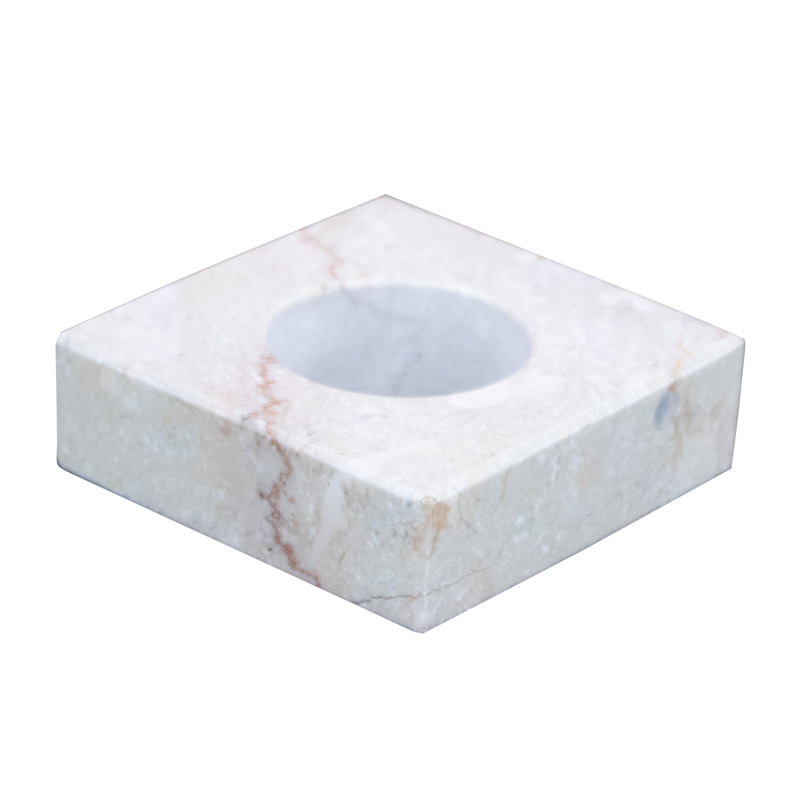 Marble Napkin Rings, Golden Wheat Pattern, Set Of 4, Natural Stone Table Decor