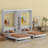 Dual Murphy Beds With Cabinets And Shelves-413149471