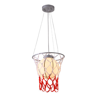 Kinkead 1 Light Kids Basketball Pendant