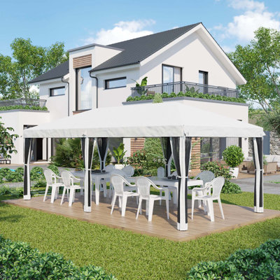 Auvent avec moustiquaire 10 pi x 20 pi Outsunny