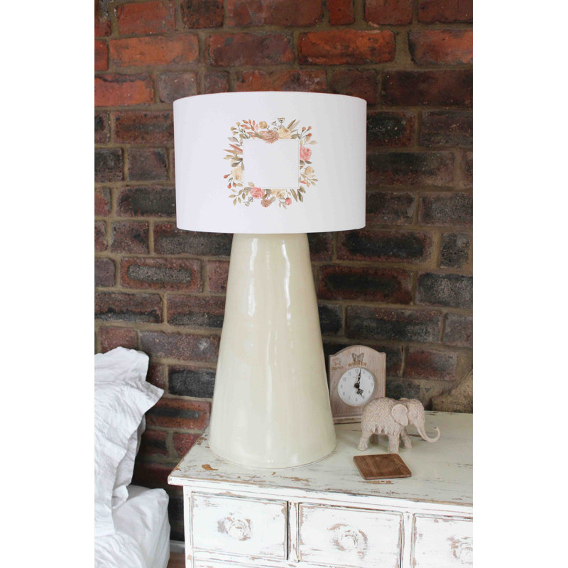 Cotton Drum Pendant Shade ( Uno ), 25cm H x 40cm W x 40cm D
