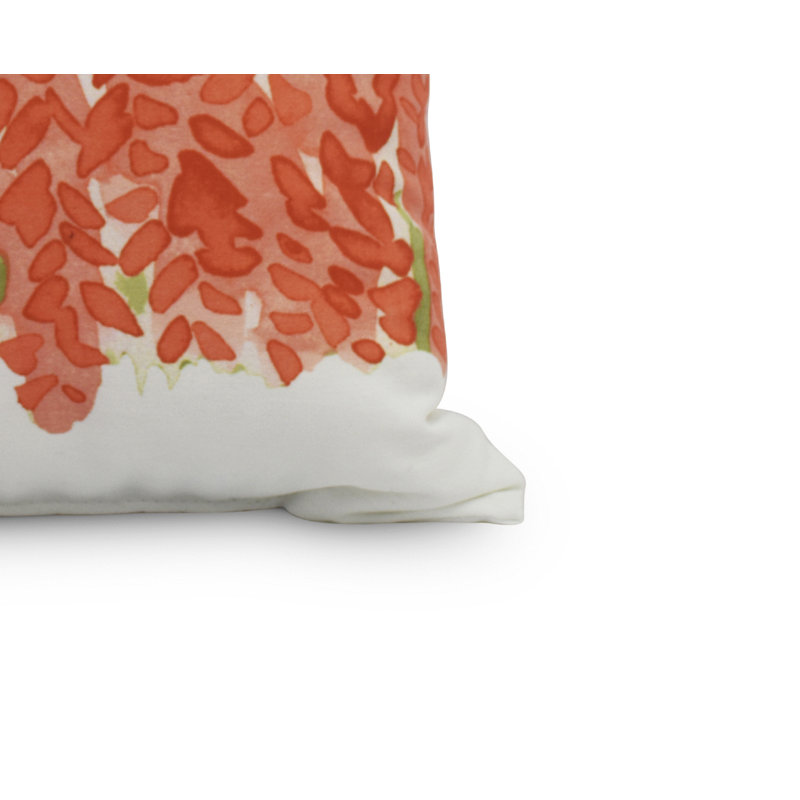 Housse et insert de coussin carré Flower Bell, 20 po x 20 po, Orange, Extérieur