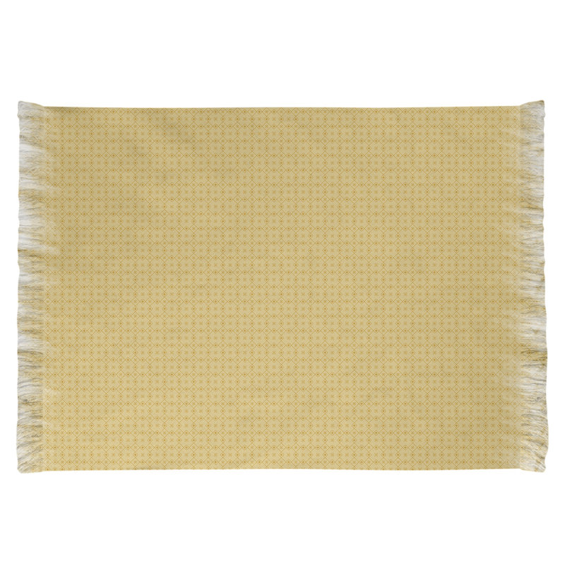 Napperon jaune Tapis décoratif, non