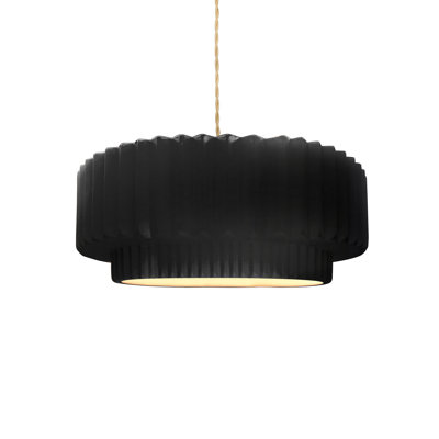 Luminaire suspendu tambour 1 lumière Gela