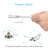 4Pcs 3-Pin T8  Fitting Led Shop Light Cable-101085186