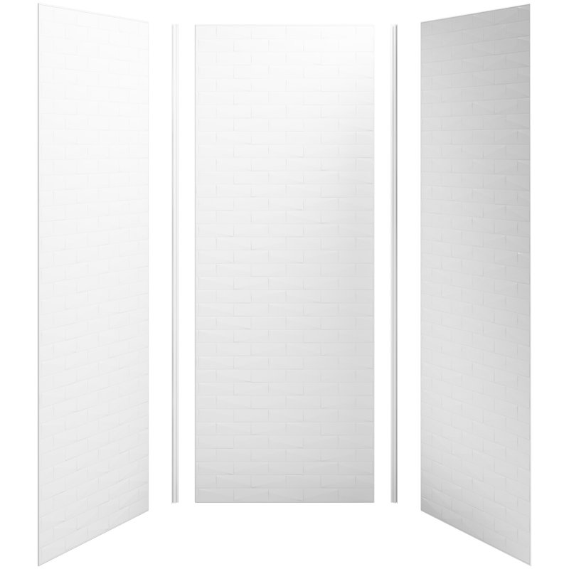 Ensemble de mur de douche 36" x 36" x 96" choreograph, Blanc