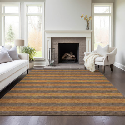 Dorothey Washable Striped Indoor / Outdoor Rug