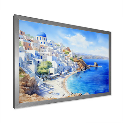 Greece Santorini Coastal View III - Greece Wall Art