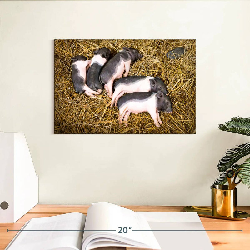 Piglet Quintet, 8" H x 12" W