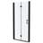 30"W X 72"H Fold Frameless Shower Door With Tempered Glass