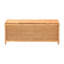 Banc de rangement en rotin naturel Creusa de Bali & Paris, orné d'un nœud.
