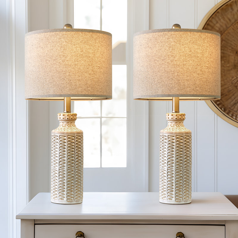Ensemble de lampes de table en céramique 24,75 po