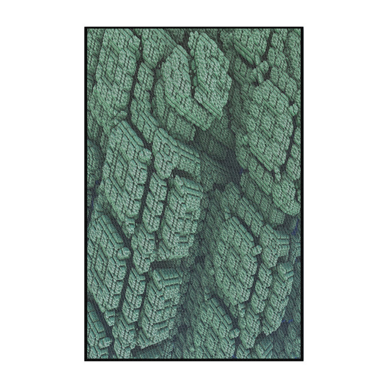 Tapis de zone verte à motif, Rectangle 5 pi x 7 pi