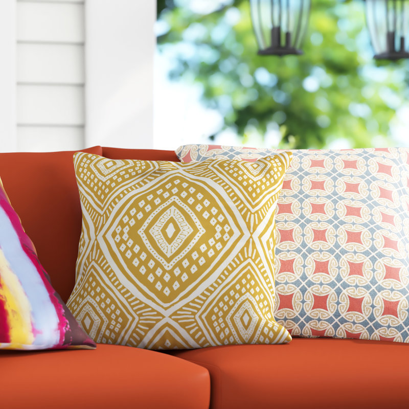 Housse et insert de coussin carré extérieur haut de gamme Getaway, 20 po x 20 po, Vert tendre