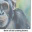 Chimpanzee Glass Cutting Board Large