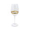 Verres à vin à conception linéaire