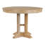 Table de salle à manger extensible ronde de 42 po à 56 po avec abattants