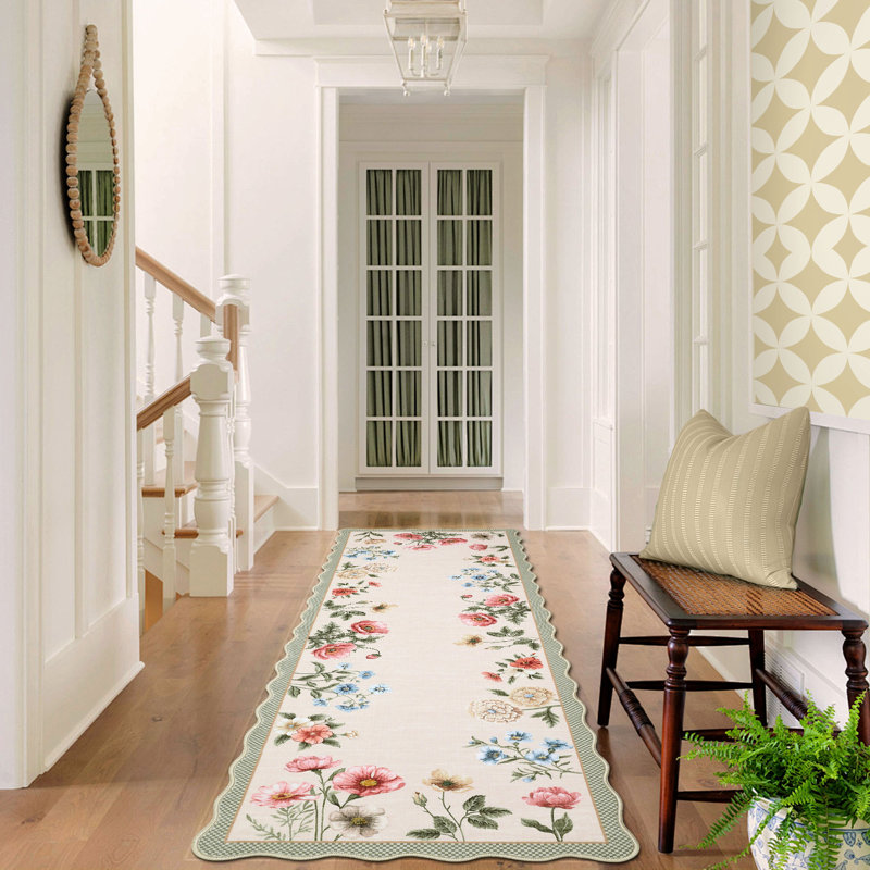 Tapis Farmhouse Floral, Tapis de couloir 2 pi x 6 pi