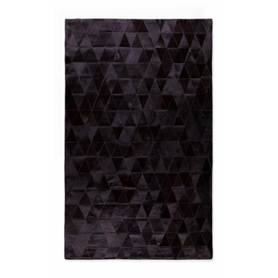 Bhavin Cowhide 8' x 10' Area Rug in Black