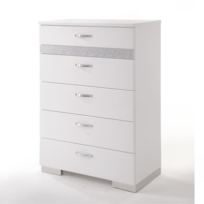 Commode élégante et fonctionnelle avec beaucoup de rangement et d'organisateur, idéale pour la chambre à coucher et l'organisation à la maison.