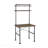 Writing Desk, Rustic Oak & Black 2-Shelf