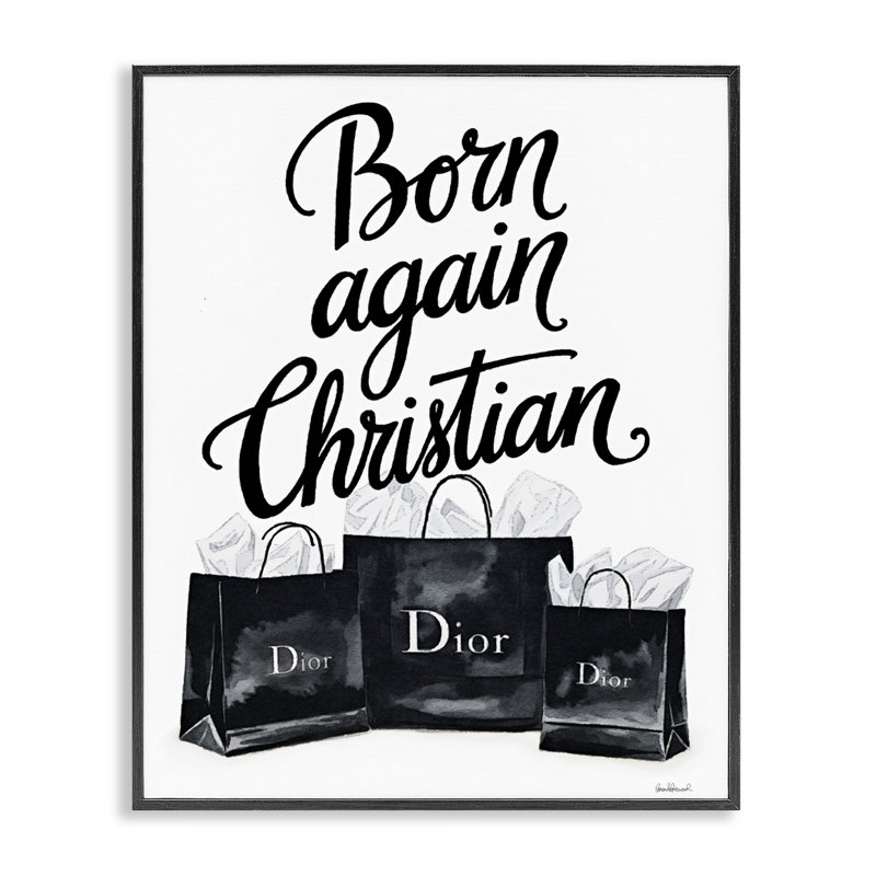Giclée encadrée, «Born Born Again» par Amanda Greenwood, H 14 po x l 11 po, Giclée encadrée noir minuit