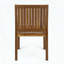 Chaises de salle à manger en bois d'acacia avec dossier à lattes, ensemble de 2