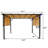 12 pi. L 9 pi. D Pergola en acier avec auvent-97566303