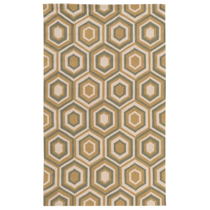 Geometric Indoor / Outdoor Rug, Round 8'