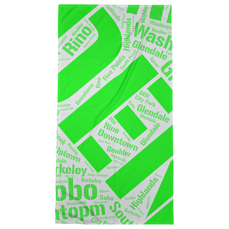 Bath Towel, Green, Poly/Cotton, Denver