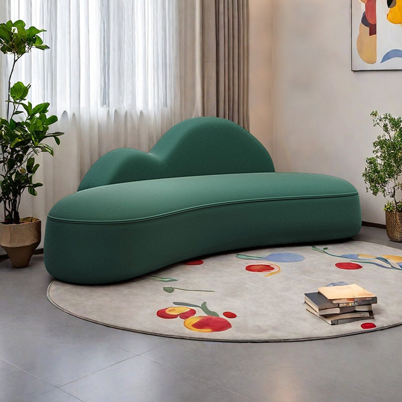 Méridiennes d'intérieur Living, Face à la droite, Vert
