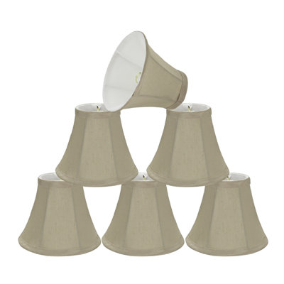 5'' H Sateen Textured Fabric Bell Lamp Shade