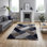 Autra area rug Machine Woven Rectangle Grey
