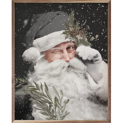 Grayscale Santa Claus