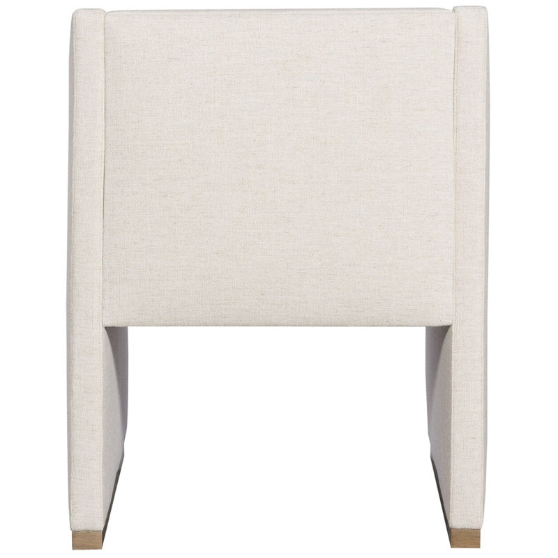 Chaise de salle à manger Dunecrest, Gris colombe, Lin Impala